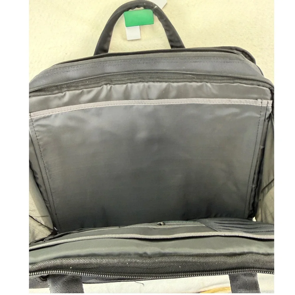 Dell Black Nylon Laptop Messenger Bag Briefcase‎ Professional Commuter Travel